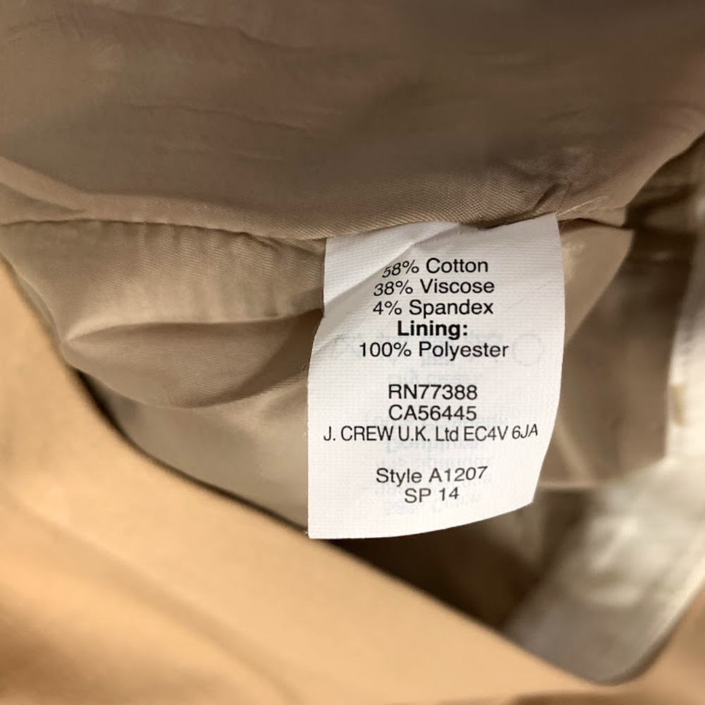 J CREW Tan Brown No. 2 Pencil Skirt - Picture 6 of 6